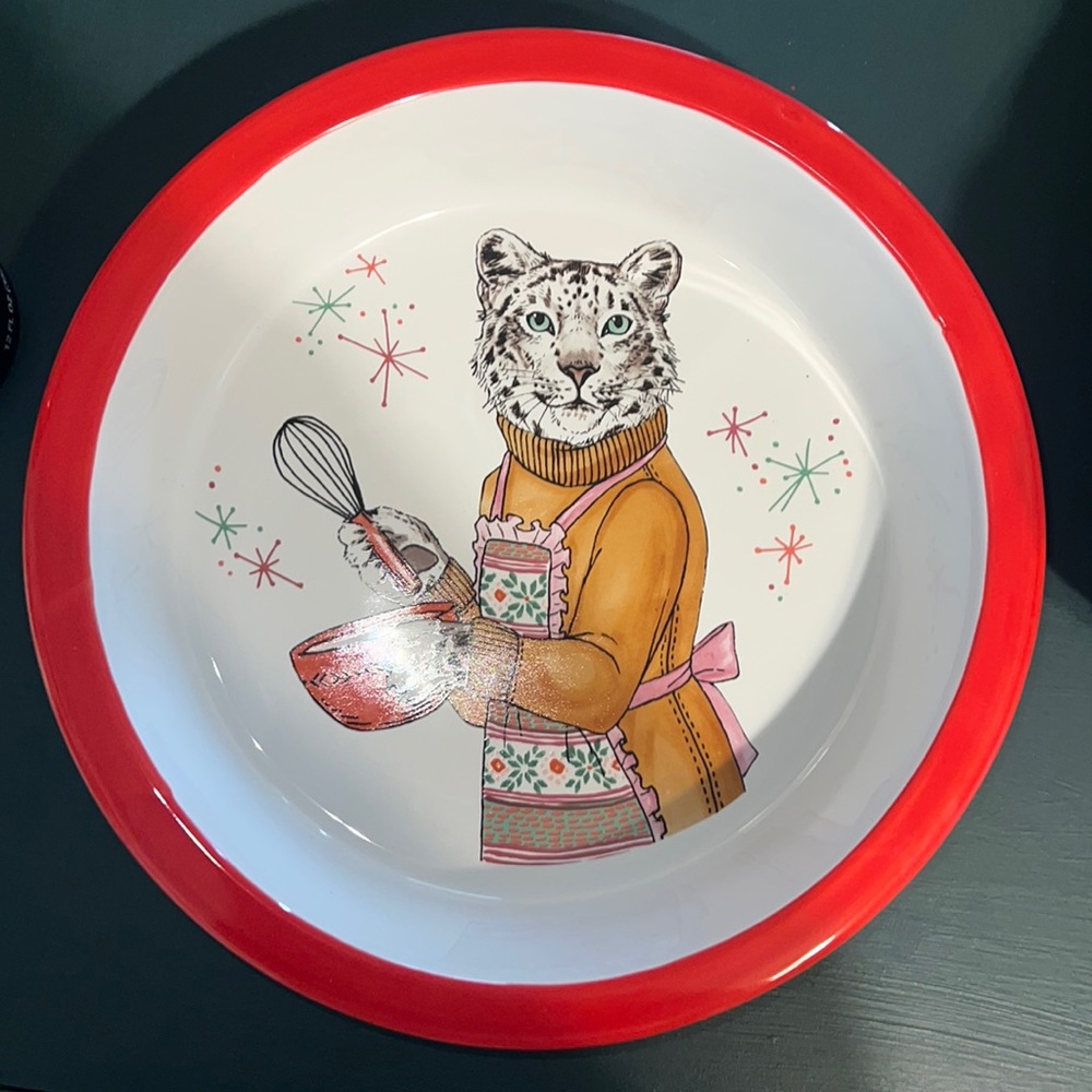 West Elm Dapper Animal Pie Dish